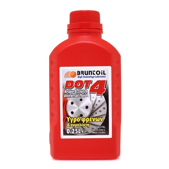Υγρό φρένων 250ml BRUNTOIL DOT4