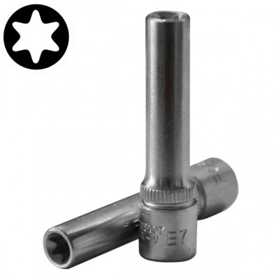 Καρυδάκι TORX μακρύ 1/4'' E7 μακρύ FORCE