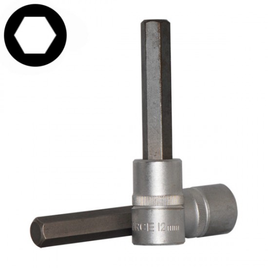 Καρυδάκι allen 1/2'' 12x100mm μακρύ FORCE Καρυδάκι allen 1/2'' 12x100mm μακρύ FORCE