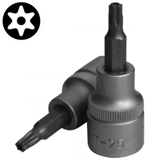 Καρυδάκι allen TORX με τρύπα 1/2'' T25Hx55mm FORCE