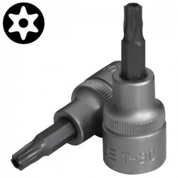 Καρυδάκι allen TORX με τρύπα 1/2'' T30Hx55mm FORCE
