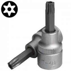 Καρυδάκι allen TORX με τρύπα 1/2'' T40Hx55mm FORCE