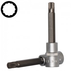 Καρυδάκι allen πολύσφηνο 1/2'' 10x100mm μακρύ FORCE