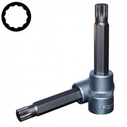 Καρυδάκι allen πολύσφηνο 1/2'' 12x100mm μακρύ FORCE