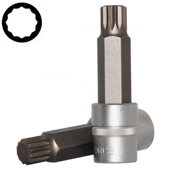 Καρυδάκι allen πολύσφηνο 1/2'' 16x100mm μακρύ FORCE