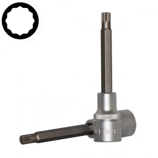 Καρυδάκι allen πολύσφηνο 1/2'' 7x100mm μακρύ FORCE