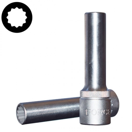 Καρυδάκι μακρύ πολύγωνο 1/2'' 16mm FORCE Καρυδάκι μακρύ πολύγωνο 1/2'' 16mm FORCE