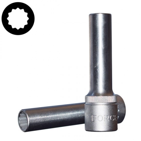 Καρυδάκι μακρύ πολύγωνο 1/2'' 19mm FORCE