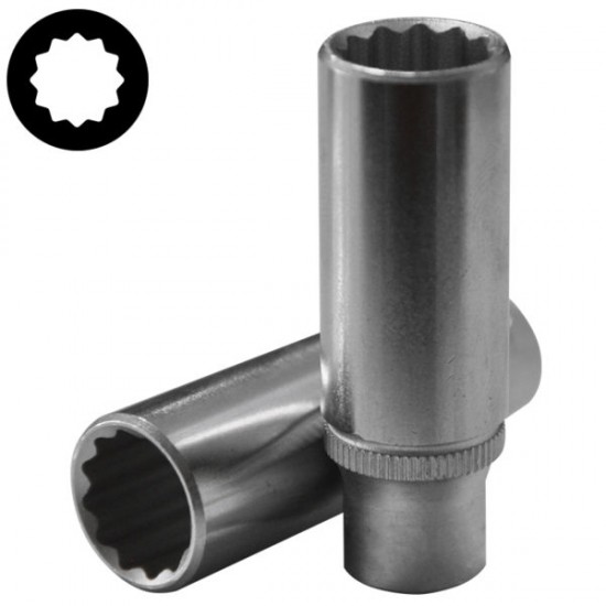 Καρυδάκι μακρύ πολύγωνο 1/4'' 12mm FORCE