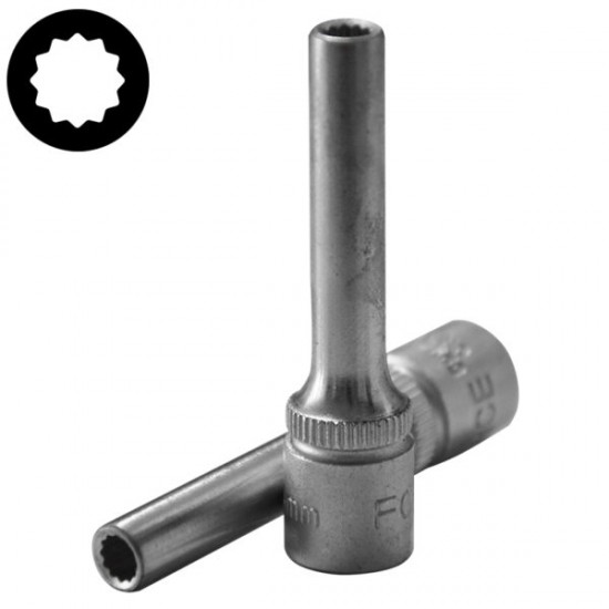 Καρυδάκι μακρύ πολύγωνο 1/4'' 4mm FORCE