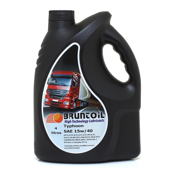 Λάδι 15W-40 4L πετρελαίου TYPHOON BRUNTOIL | Mastras