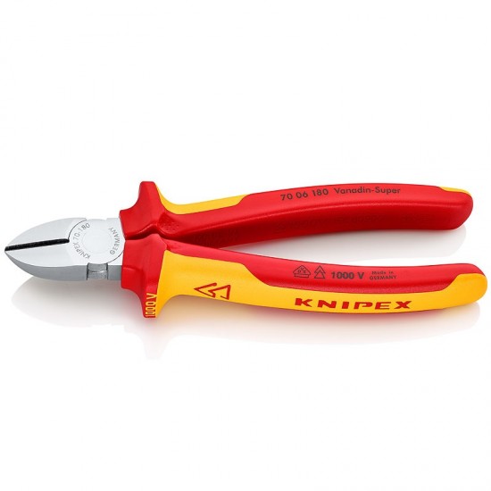 Πλαγιοκόφτης ηλεκτρολόγων 1000V 180mm KNIPEX 7006180