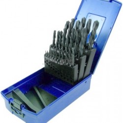 Τρυπάνια αέρος σετ 19 τεμ. (1-10mm) HSS DIN 338 PTG