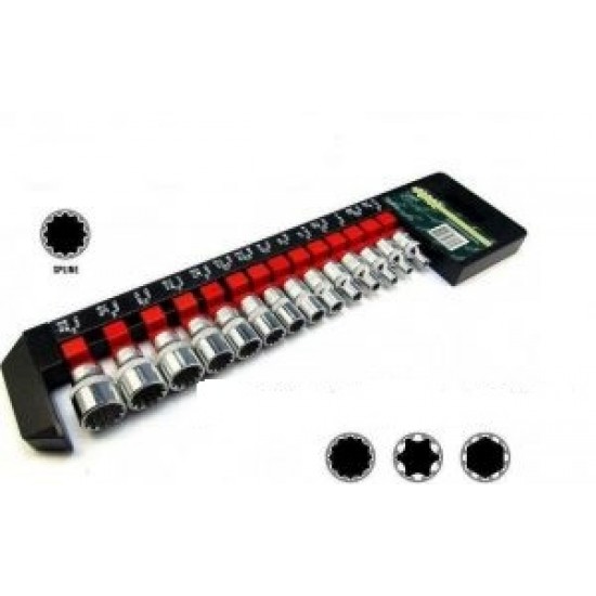Καρυδάκια Spline 1/4 σετ (14 τεμάχια) FORCE 2144Q