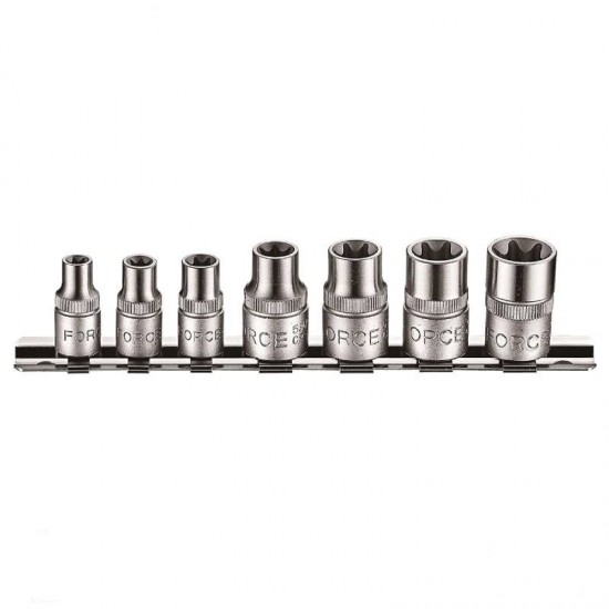 Καρυδάκια TORX θηλυκά 1/4-3/8 σετ (7 τεμάχια) FORCE 3074