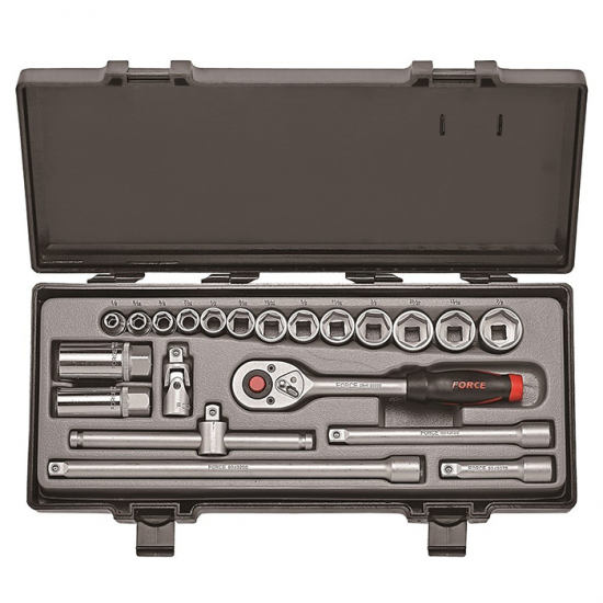 Κασετίνα καρυδάκια εξάγωνα σε ίντσες 3/8 σετ FORCE 3212 Κασετίνα καρυδάκια εξάγωνα σε ίντσες 3/8 σετ FORCE 3212