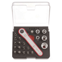 Κασετίνα καρυδάκια & μύτες 1/4 σετ FORCE 2222