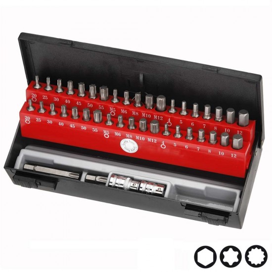 Σετ μύτες 10mm (42 τεμάχια) FORCE