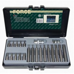 Σετ μύτες TORX με τρύπα 10mm (22 τεμάχια) FORCE