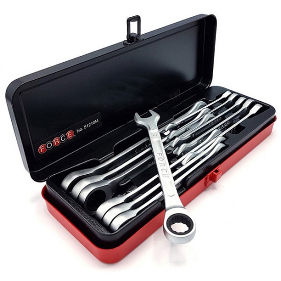 Γερμανοπολύγωνα καστάνιας σετ 12 τεμάχια (8-19mm) FORCE Γερμανοπολύγωνα καστάνιας σετ 12 τεμάχια (8-19mm) FORCE