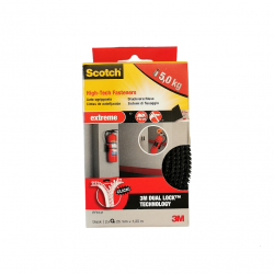 Ανοιγοκλειόμενο σύστημα στερέωσης 1σετ (2 ρολλά) μαύρη (2X25mmx1.20m) 3M 6741