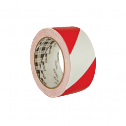 Ταινία κινδύνου βινυλίου κόκκινο-λευκό 767 50mm 3M (πακέτο 33μ)