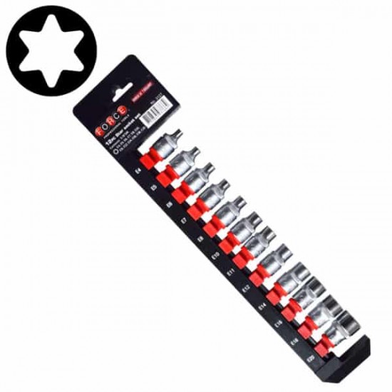 Καρυδάκια TORX θηλυκά 3/8 σετ (12 τεμάχια) FORCE 3127