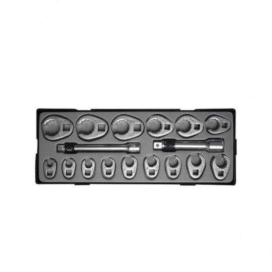 ΠΟΛΥΓΩΝΑ ΚΟΦΤΑ 3/8 & 1/2 ΜΕ ΚΑΡΕ ΣΕΤ FORCE T5172