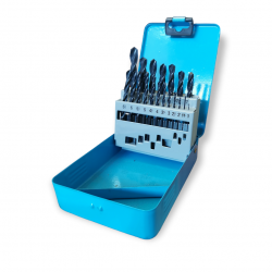 Τρυπάνια αέρος σετ 25 τεμ. (1-13mm) HSS DIN 338 PTG