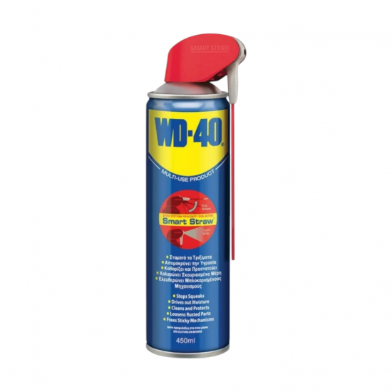 Αντισκωριακό-λιπαντικό σπρέι WD-40 smart straw 450ml Αντισκωριακό-λιπαντικό σπρέι WD-40 smart straw 450ml