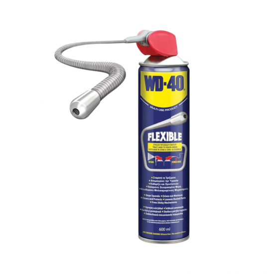 Αντισκωριακό/λιπαντικό σπρέι WD-40 FLEXIBLE (εύκαμπτο σωλήνα) 600ml Αντισκωριακό/λιπαντικό σπρέι WD-40 FLEXIBLE (εύκαμπτο σωλήνα) 600ml